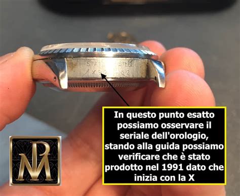 numero di seriale rolex dove si trova